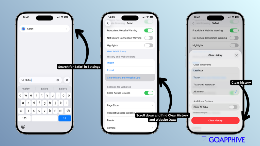 how to clear your cache on safari